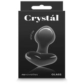 NS Novelties Crystal Heart Shape Glass Butt Plug Butt Plugs
